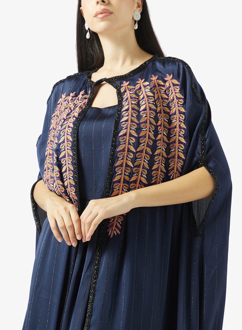 hayas closet Embroidered Overlay Maxi Dress - Image 3